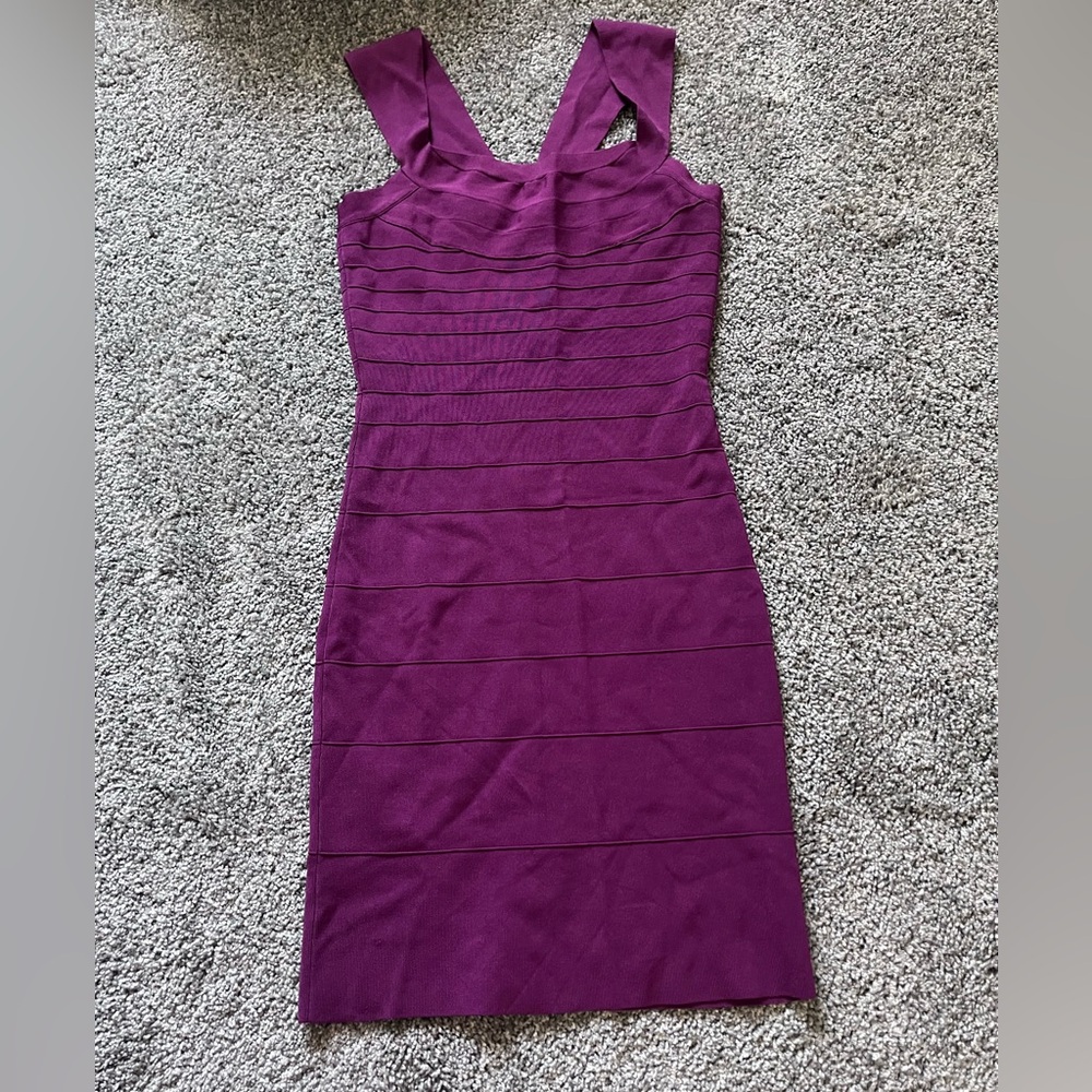 Gently worn purple Express bandage dress. Size small